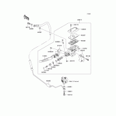 Схема узла: Clutch master cylinder для Kawasaki VN1700 Vulcan 1700 Classic