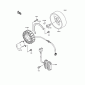 Схема вузла: Генератор для Kawasaki VN400 Vulcan Drifter