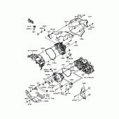 Схема вузла: Engine Cover(s) для Kawasaki KLE300 Versys-X 300 ABS