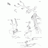 Схема вузла: Електроустаткування для Kawasaki KLX140 KLX140