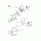 Схема вузла: Підніжки для Kawasaki KLE650 Versys 650