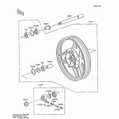 Схема вузла: Transom + tube для Kawasaki ZX600 Ninja 600R