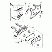 Схема вузла: Задній ліхтар (Стоп-сигнал) для Kawasaki EL250 Eliminator 250SE