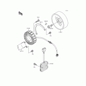 Схема вузла: Генератор для Kawasaki VN800 Vulcan 800