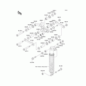 Схема вузла: Підвіска для Kawasaki KX250/ KX252 KX250