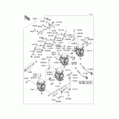 Схема вузла: Carburetor(1/2) для Kawasaki ZX600 ZZ-R600