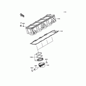 Схема вузла: Циліндр & Поршень для Kawasaki ZR800 Z800 ABS