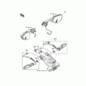 Схема узла: Поворотники для Kawasaki ZX1000 Ninja H2