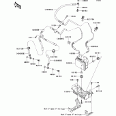 Схема узла: Brake piping для Kawasaki ZR1000 Z1000 ABS