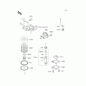 Схема узла: Масляный насос для Kawasaki KLE250 Anhelo