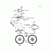 Схема вузла: Decals(Green) для Kawasaki ZX1000 Ninja ZX-10R
