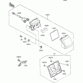 Схема вузла: Tail lamp для Kawasaki ZX1100 ZZ-R1100