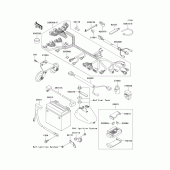 Схема узла: Электрооборудование для Kawasaki VN1500 VN1500 Drifter