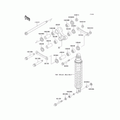 Схема узла: Подвеска для Kawasaki KLX250 KLX250