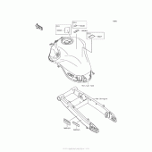 Схема узла: Информационные наклейки для Kawasaki ZR900 Z900