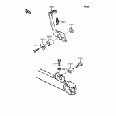 Схема узла: Лапка тормоза для Kawasaki ZX900 GPZ900R
