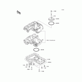 Схема узла: Масляный поддон для Kawasaki KZ1000 Police