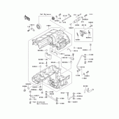 Схема узла: Картер двигателя для Kawasaki ZX1100 GPZ1100