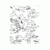 Схема вузла: Frame fittings(1/2) для Kawasaki ZG1400 Concours 14 ABS