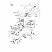 Схема вузла: Сидіння (zg1000-a7/a8) для Kawasaki ZG1000 Concours