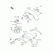 Схема вузла: Крило для Kawasaki BJ250 Estrella