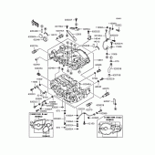 Схема вузла: Картер двигуна (1/2) для Kawasaki KLE500