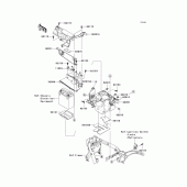 Схема вузла: Battery case для Kawasaki VN2000 Vulcan 2000