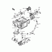 Схема вузла: Масляний насос & Масляний фільтр Kawasaki ZG1400 Concours 14 ABS