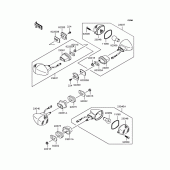 Схема узла: Поворотники для Kawasaki ZX636 Ninja ZX-6R