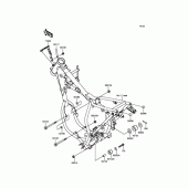 Схема вузла: Кріплення для Kawasaki KX65