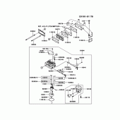 Схема вузла: Паливний бак для Kawasaki ZR800 Z800