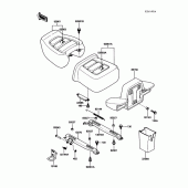 Схема вузла: Сидіння для Kawasaki ZG1200 Voyager XII
