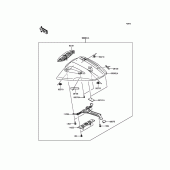Схема вузла: Заглушка сидіння (Опція) для Kawasaki ZX1000 Ninja ZX-10R