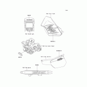 Схема вузла: Decals(d20) для Kawasaki KL250 KLR250