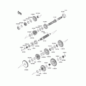 Схема вузла: Трансмісія для Kawasaki ZG1400 Concours 14 ABS