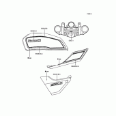 Схема узла: Наклейки для Kawasaki ZR400 ZRX-II