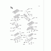 Схема вузла: Підніжки для Kawasaki VN750 Vulcan 750