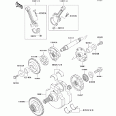 Схема вузла: Колінчастий вал для Kawasaki VN1500 VN1500 Classic FI