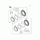 Схема вузла: Шини для Kawasaki EJ800 W800