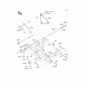 Схема вузла: Задній важіль (Маятник) для Kawasaki VN800 Vulcan 800 Drifter