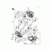 Схема вузла: Картер двигуна для Kawasaki KX450 KX450F
