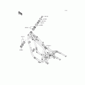 Схема узла: Рама для Kawasaki EN500 Vulcan 500 LTD