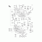 Схема узла: Картер двигателя для Kawasaki KX250/ KX252 KX250