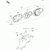 Схема узла: Meter(s) для Kawasaki ZR750 Z750R ABS
