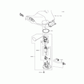 Схема вузла: Паливний насос для Kawasaki EX250 Ninja 250