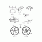 Схема узла: Наклейка(Красный)(DGF) для Kawasaki ZR1200 ZRX1200 DAEG