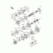 Схема вузла: Трансмісія для Kawasaki KLE650 Versys 650