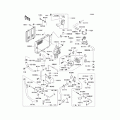 Схема узла: Радиатор (1/3) для Kawasaki EX250 ZZR250