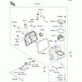 Схема вузла: Повітряний фільтр Kawasaki ZR1000 Z1000