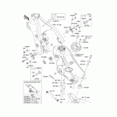 Схема вузла: Паливний бак для Kawasaki KLX250 D-Tracker X